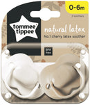 Tommee Tippee: Cherry Latex Soother - 2 Pack (0-6 Months)