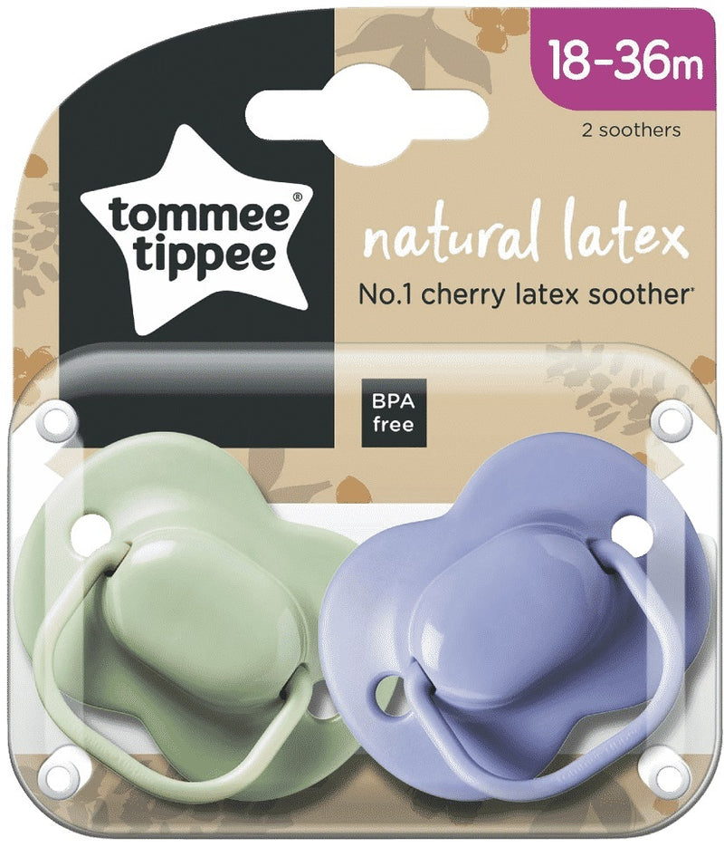 Tommee Tippee: Cherry Latex Soother - 2 Pack (18-36 Months)