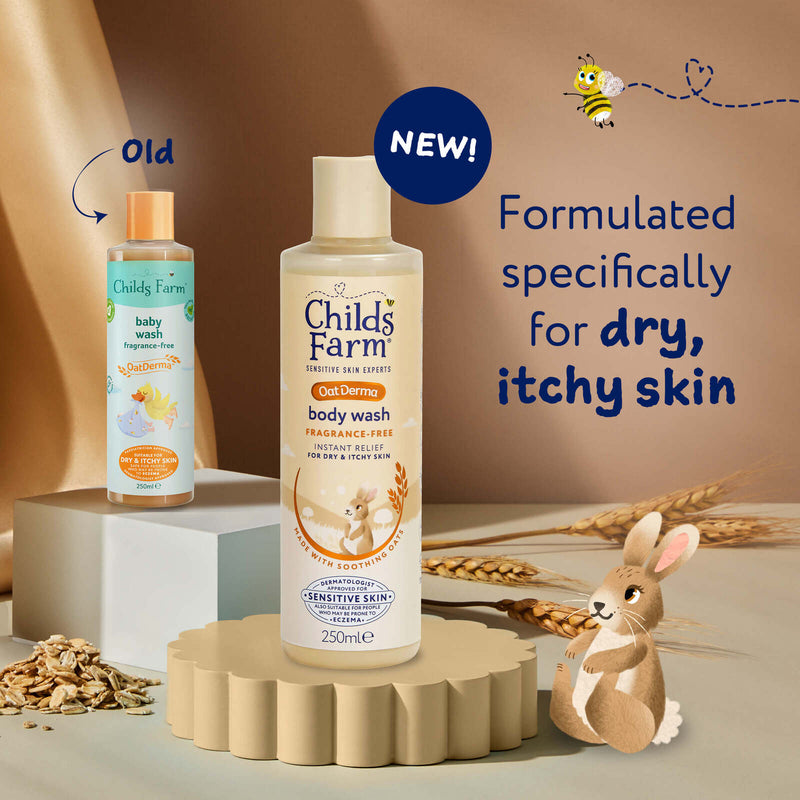 Childs Farm: Oat Derma Baby Wash - Fragrance Free (250ml)