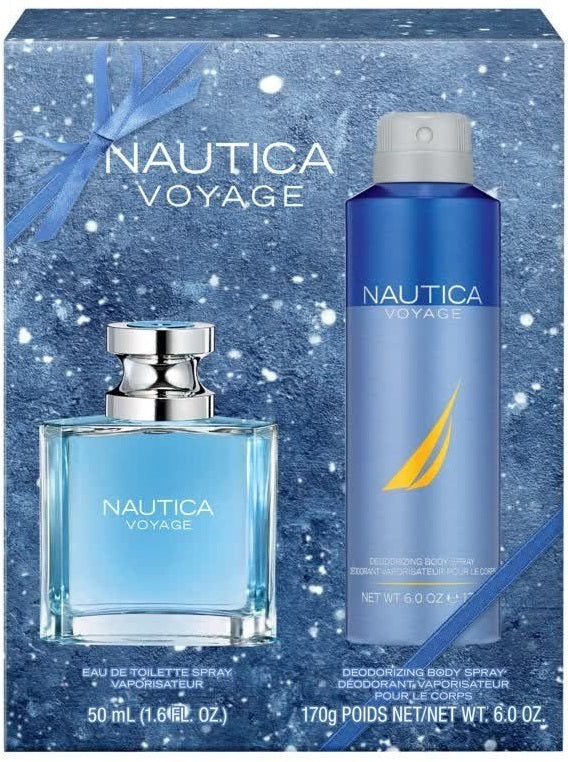 Nautica: Voyage 2 Piece Gift Set (50ml EDT + 170g Body Spray)