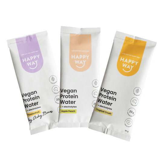 Happy Way Vegan Protein Water Powder Sample Pack x 1 (Assorted Flavours)