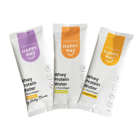 Happy Way Whey Protein Water Powder Sample Pack x 1 (Assorted Flavours)