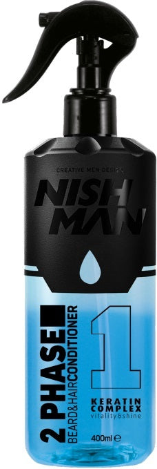 Nishman: 2 Phase Hair & Beard Conditioner - Keratin Complex (400ml)