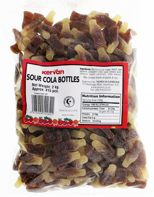 Kervan: Sour Cola Bottles Bulk Bag - 2kg