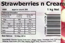 Rainbow Confectionery Strawberries n Cream Lollies Bulk Bag 1kg