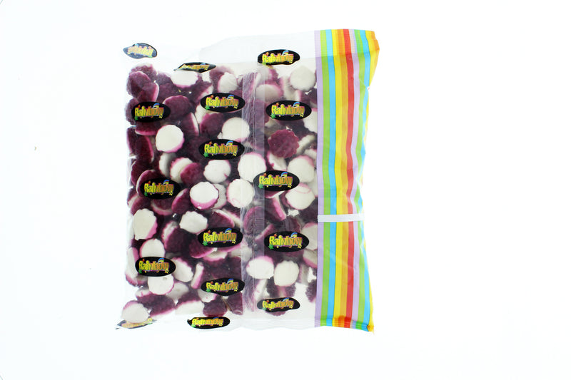 Rainbow Confectionery Boysenberries n Cream Lollies Bulk Bag 1kg